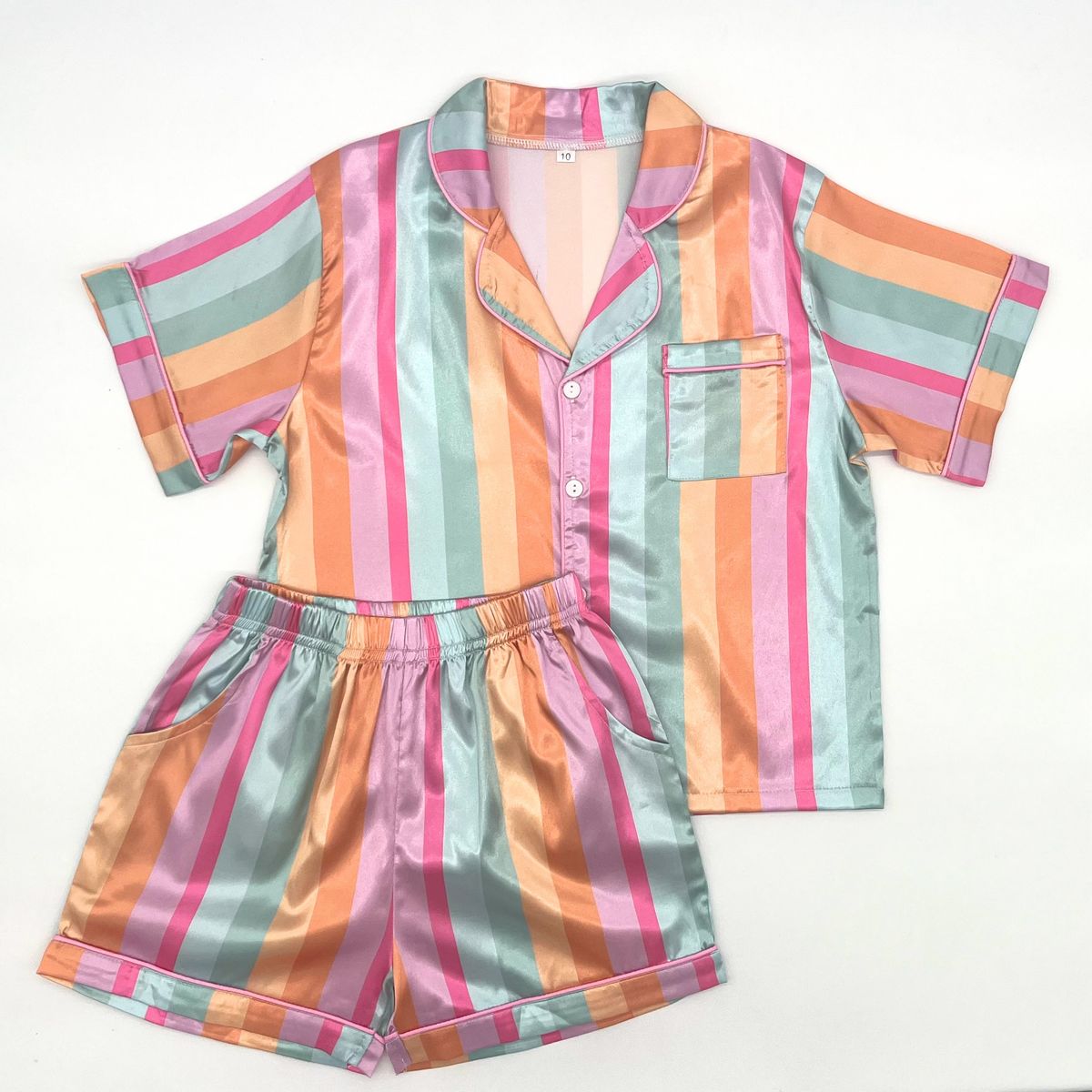 Silky 2 PC PJ Set - Spring Stripes - Tween