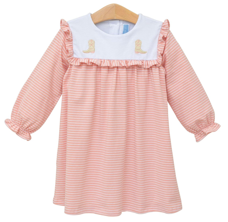 Boots Embroidery Dress