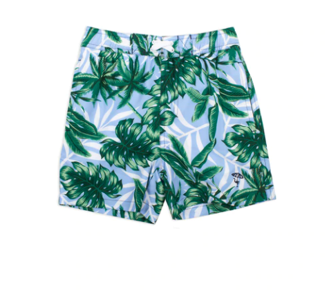 Blue Palm Trunks