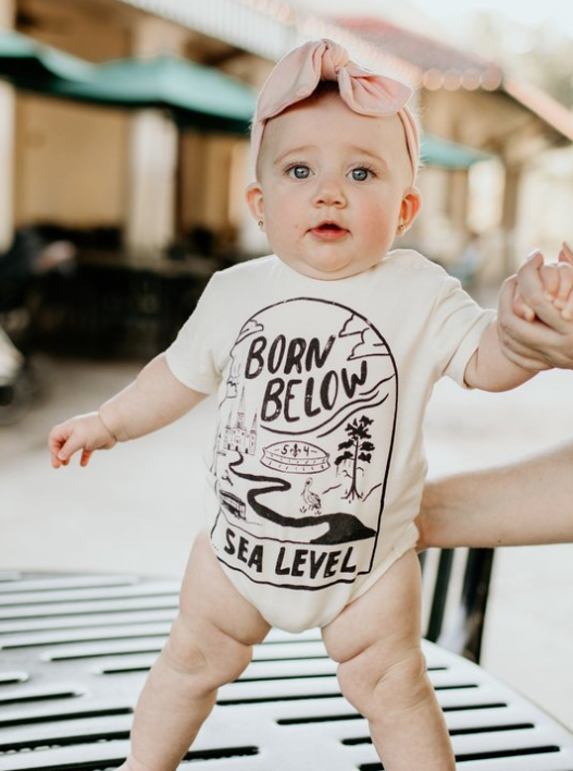 Born Below Sea Level NOLA Onesie
