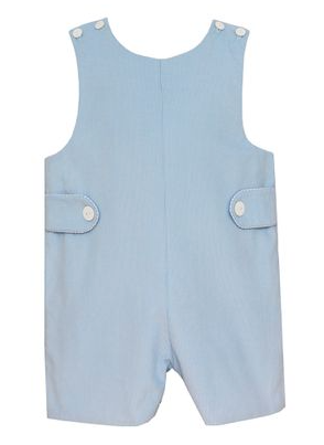 Light Blue Corduroy Short Jon Jon