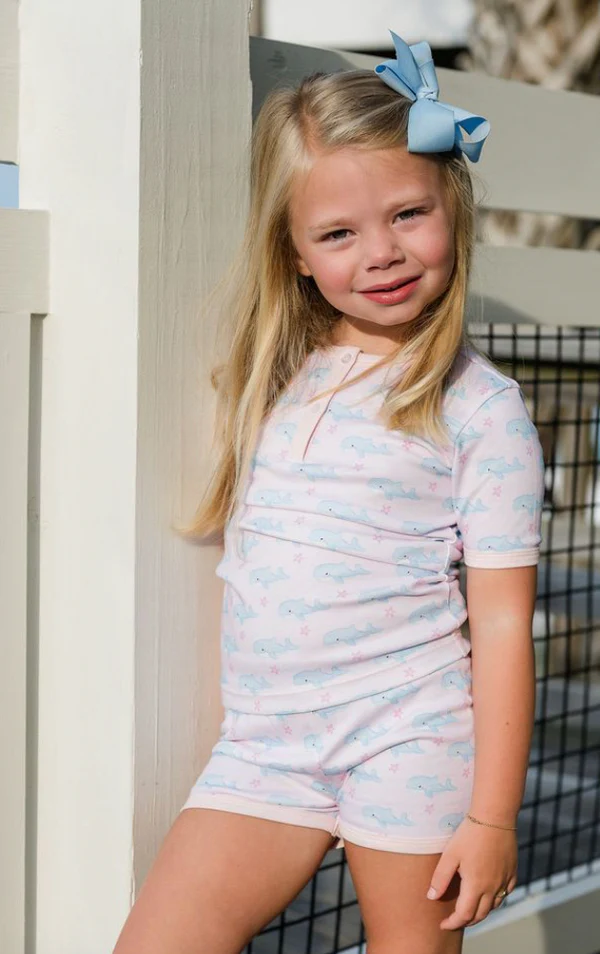 Whale Girls Two Piece Short Jamies