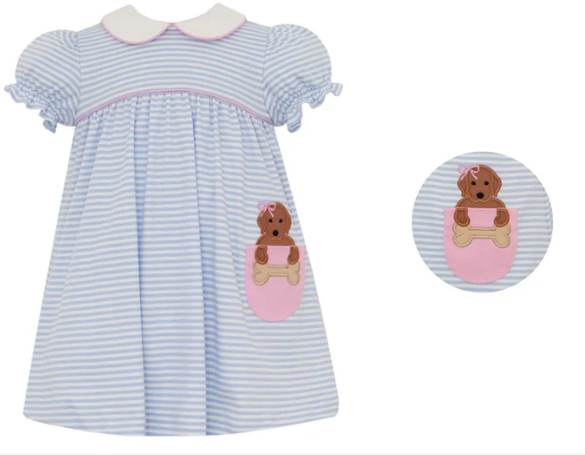 LABS - Blue Knit Stripe Float Dress