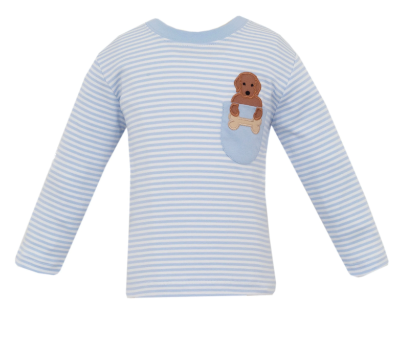 LABS - Blue Knit Stripe T-Shirt