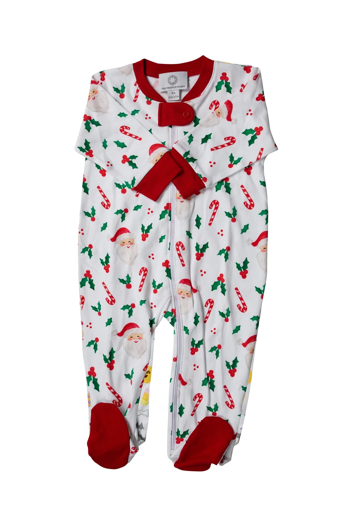 St. Nick Footed Zipper PJs