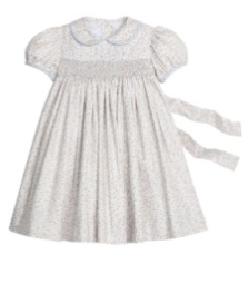 Smocked Peter Pan Dress- Winthrop Floral