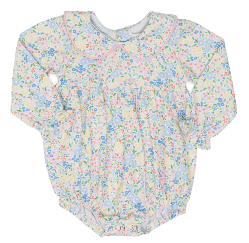 Floral Millefleur Mary Mills LS Bubble