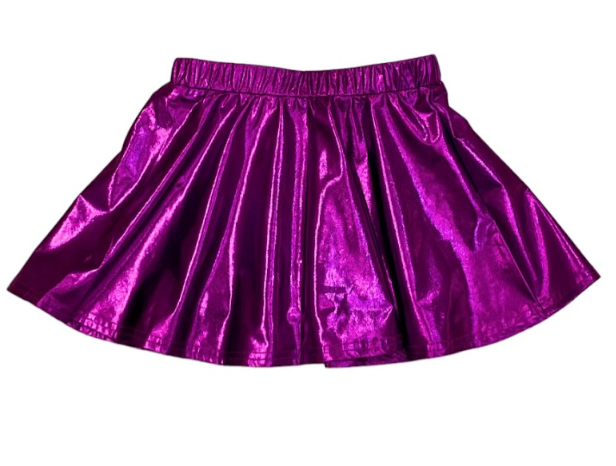 Zoe Metallic Purple Skirt