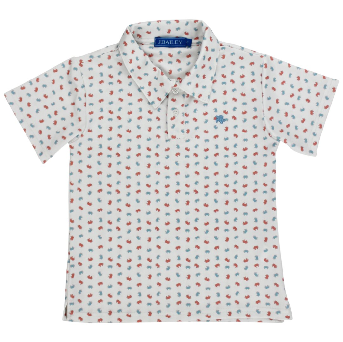 Henry Short Sleeve Performance Polo - Crab