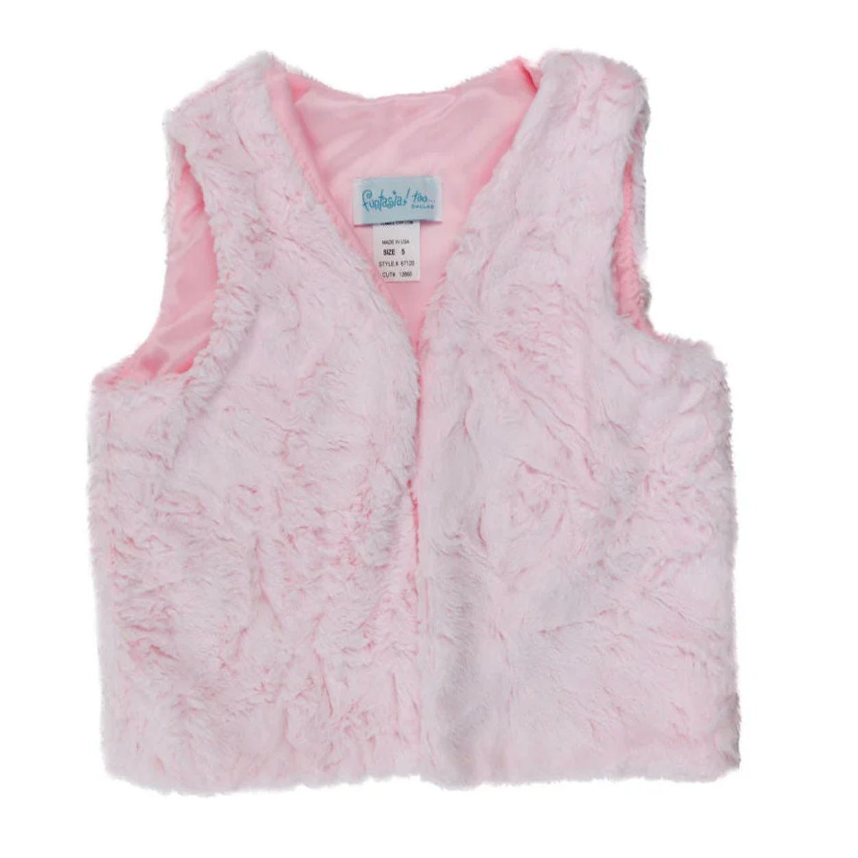 Pink Fur Vest