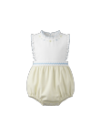 Sunshine Stripe Holland Bubble w/ Flower Embroidery