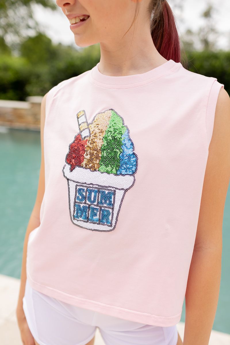 Snowball Patch Sleeveless Tee