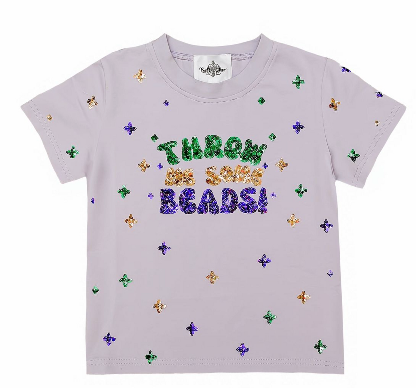 Throw me Some Beads Sequin Shirt TWEEN