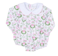 Mary Mills Pink & Green Holiday Toile Bubble