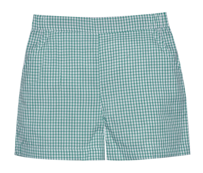 Bennett Boy Short - Green Square