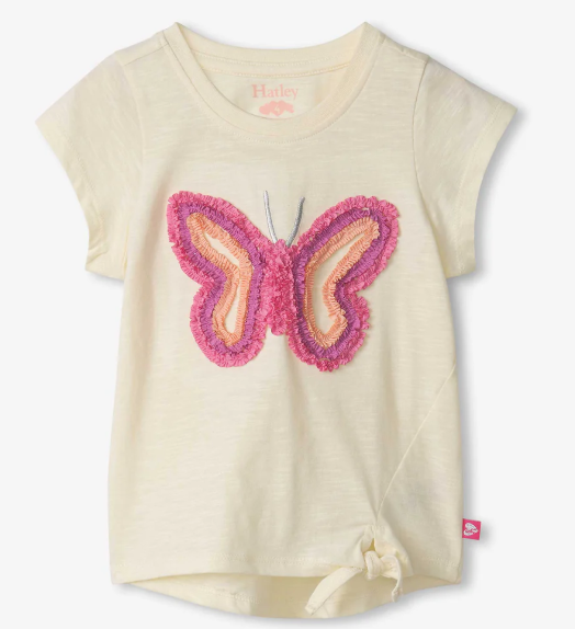 Afterglow Butterfly Tie Front Tee
