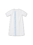 Treasured Daygown - Blessings White Batiste w/ Blessings Blue Ruffle