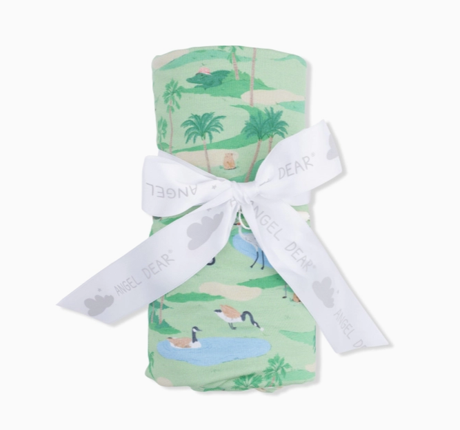 Golf Oasis Animals Swaddle Blanket