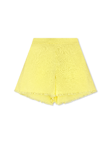Anna Wide Leg Shorts - Butter Cream Yellow - Tween