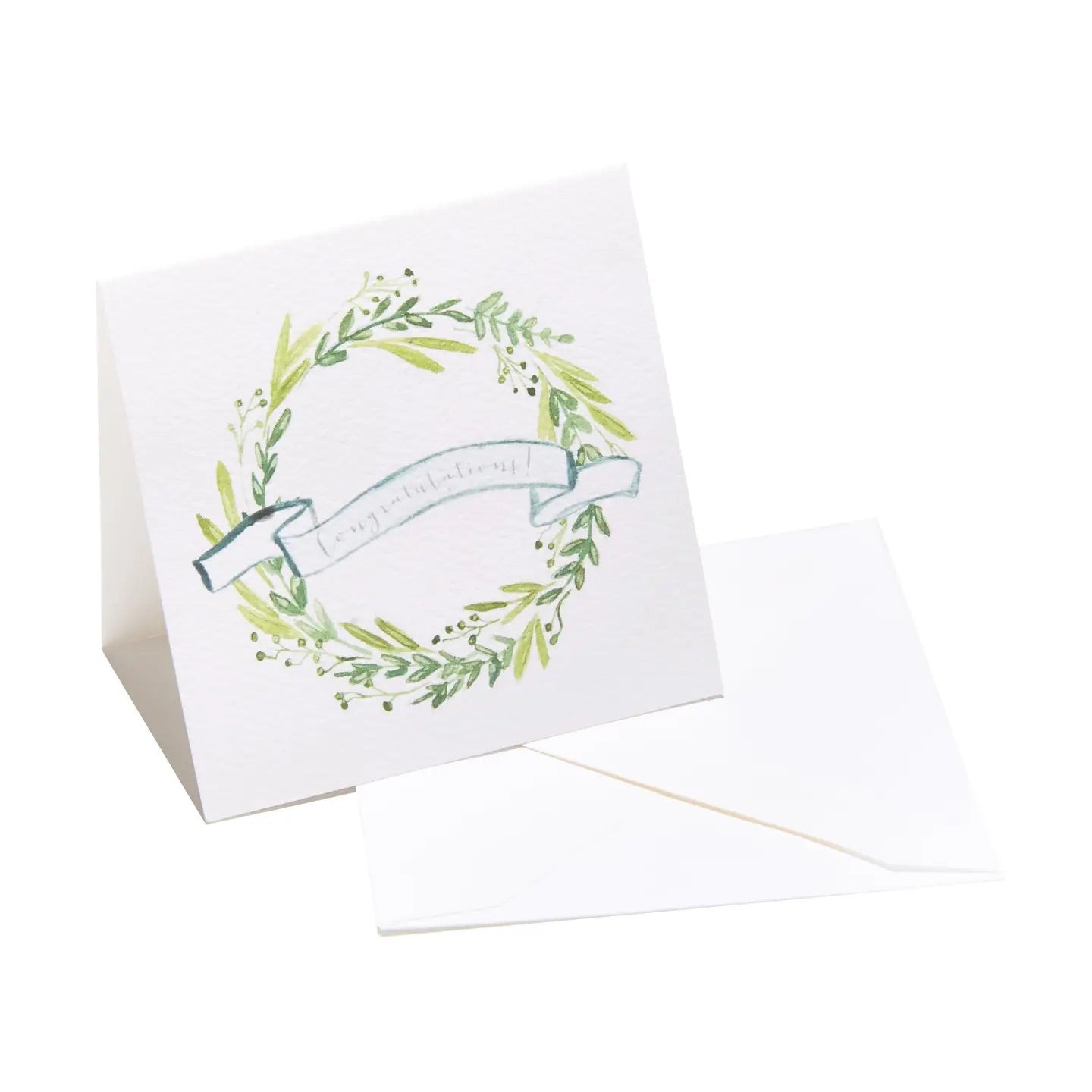 "Congratulations" Wreath Enclosure Card
