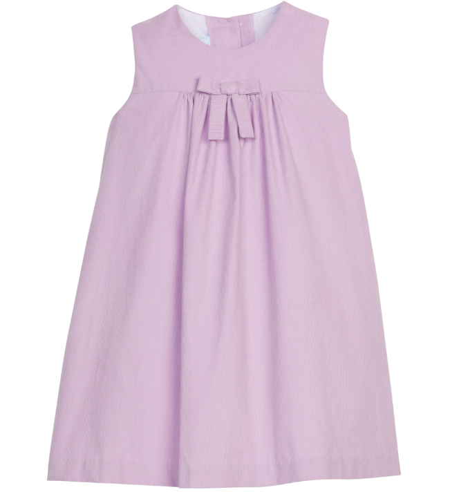 Pleated Bow Jumper - Lavender Corduroy