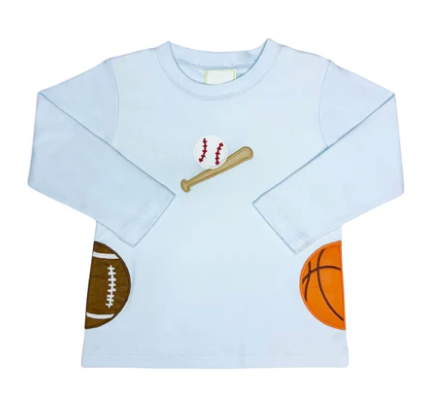 Sports Harry's Play Tee - Light Blue Knit