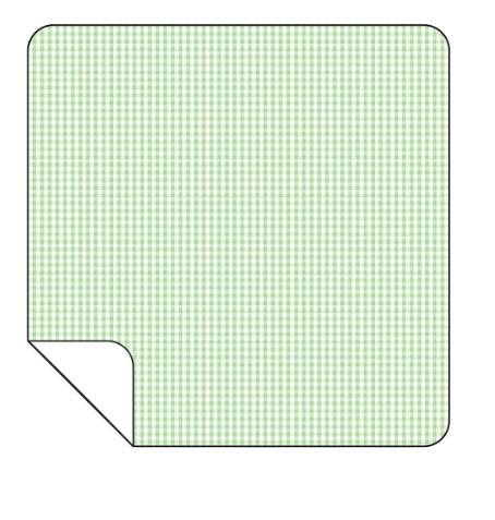 Mini Gingham Blanket - Green