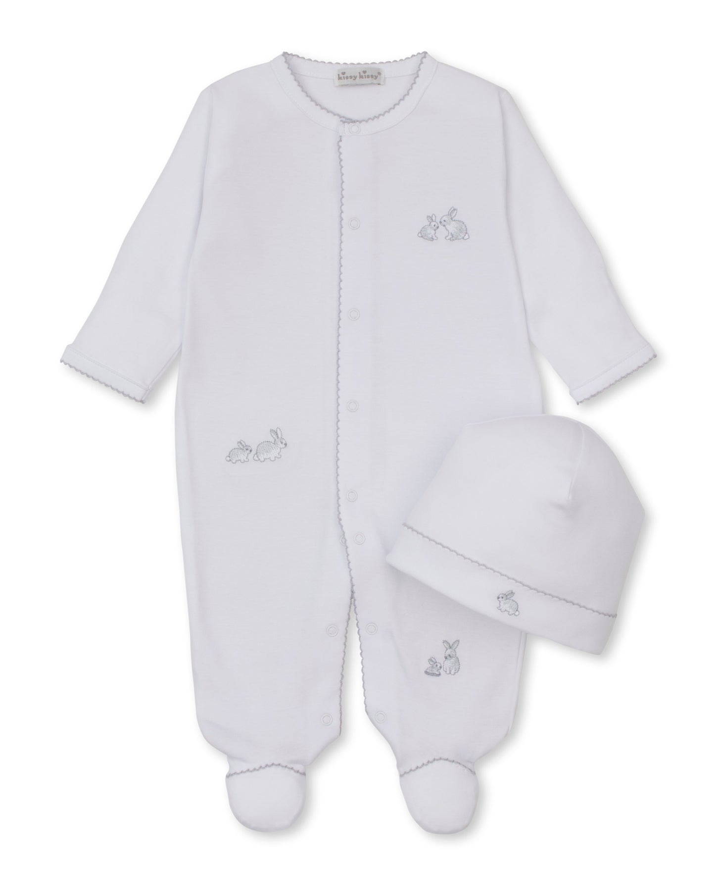 Footie w/Hat Set - Springtime Bunnies