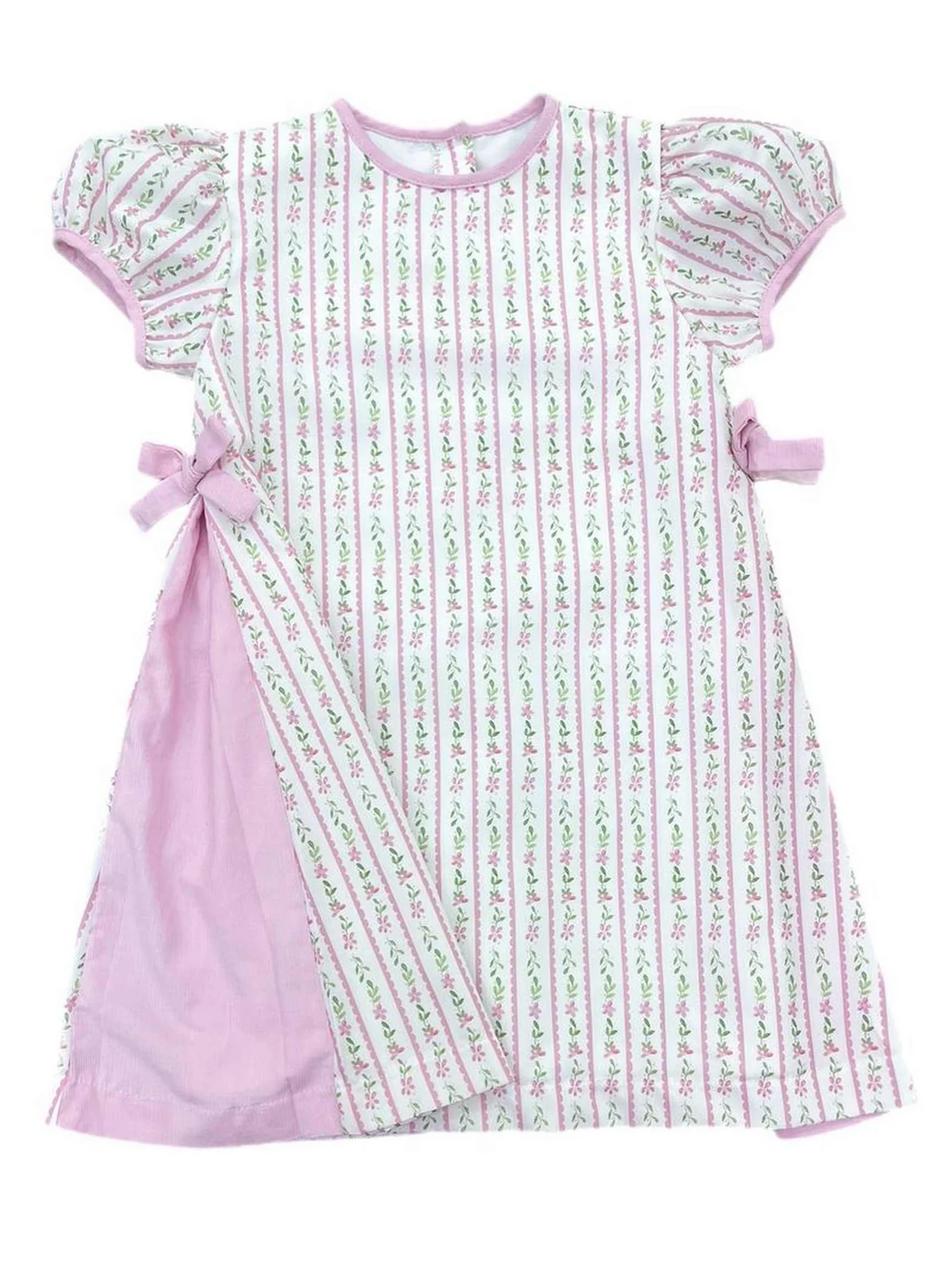 Cece Dress - Pink Floral Cord