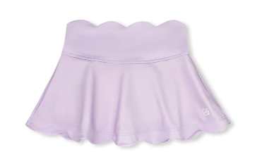 Petal Purple Athleisure Zoe Scallop Skort