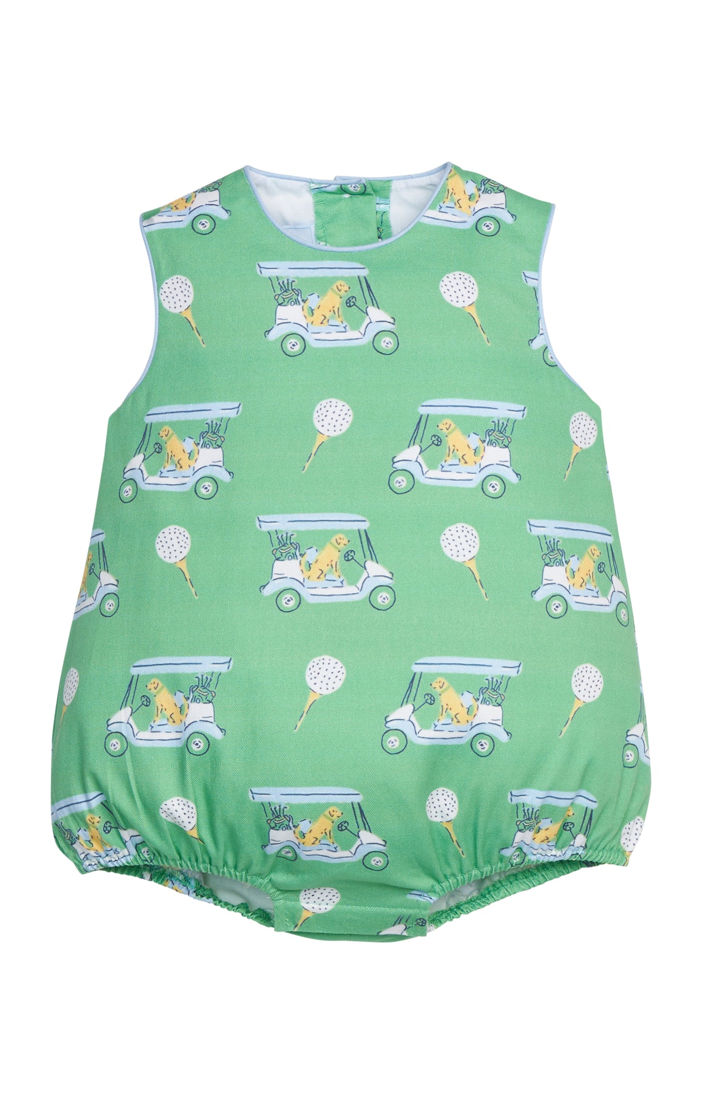 Round Neck Bubble - Blue Paws on Par