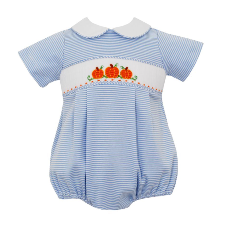 Boy's Short Bubble S/S - Blue Stripe Knit