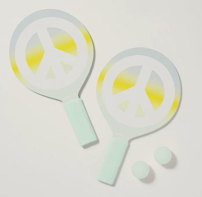 Mini Beach Bats Peace Sign