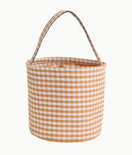 Load image into Gallery viewer, Gingham Bucket Tote