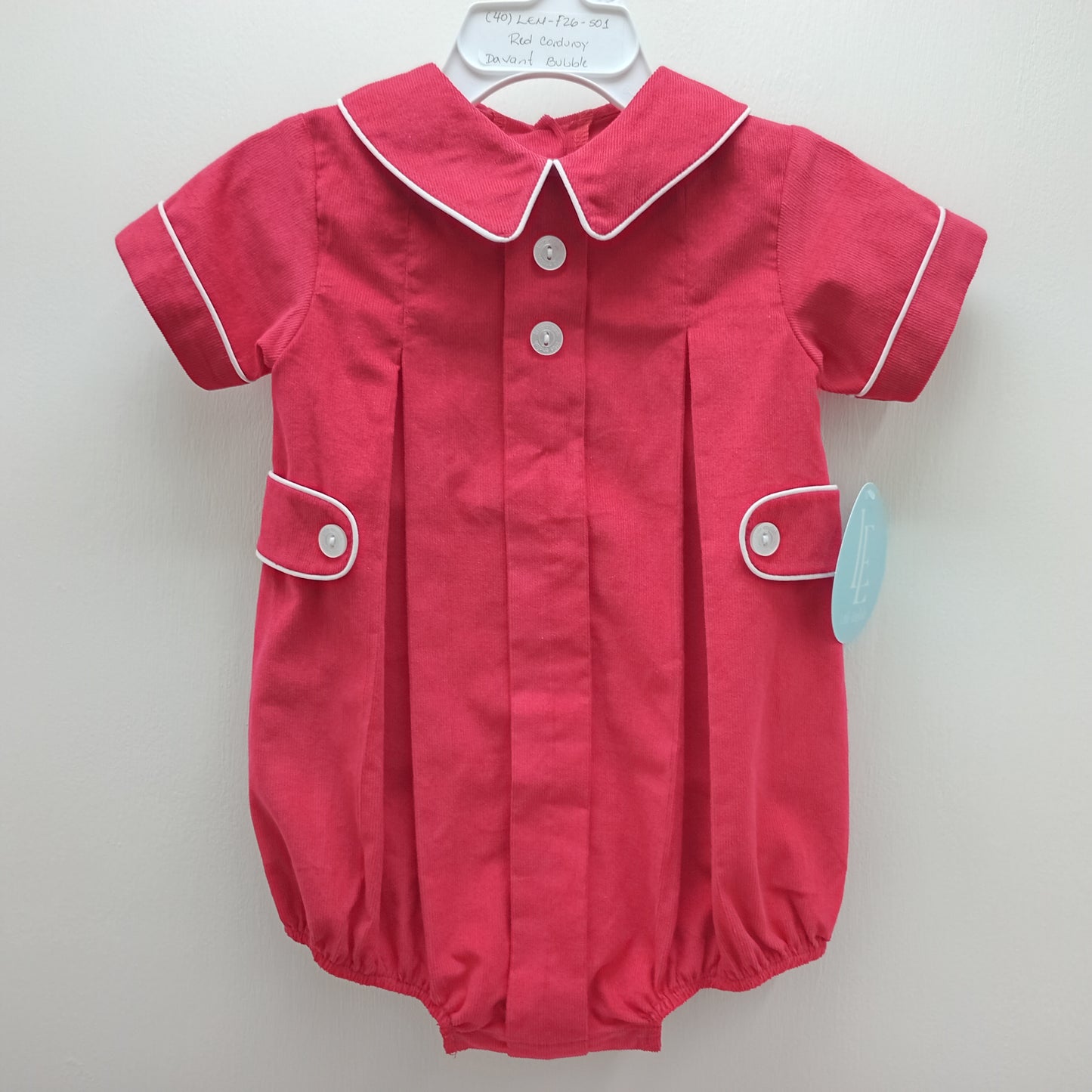 Davant Bubble - Red Corduroy