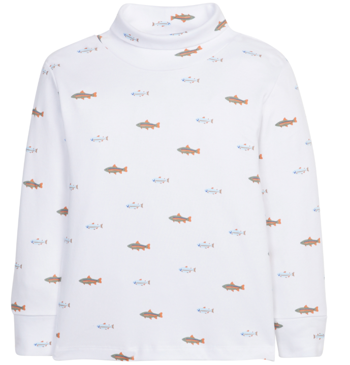 Printed Turtleneck - Fish