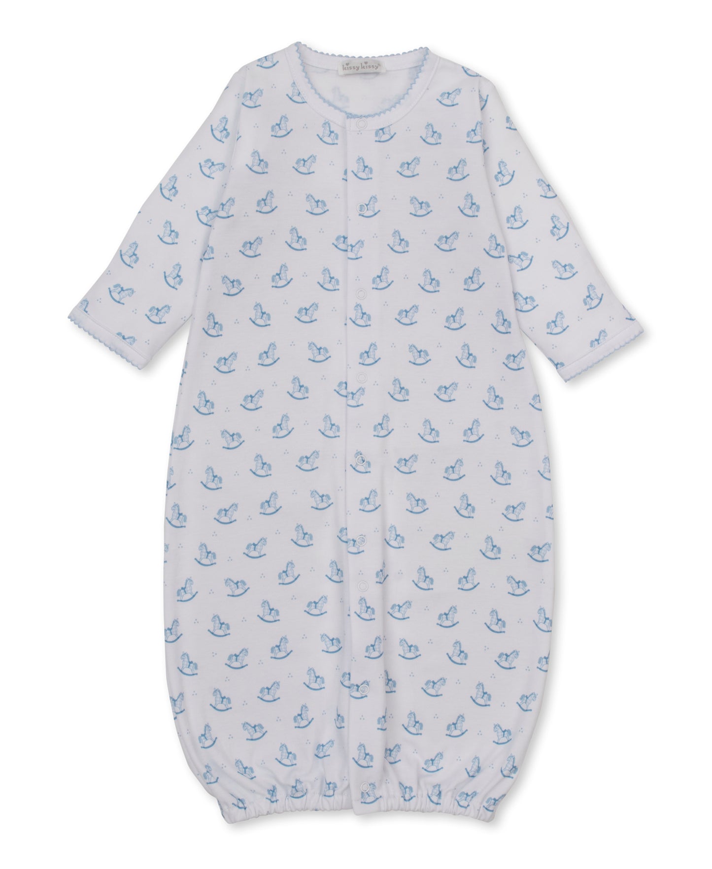 Converter Gown Print - Light Blue Gingham Rockers
