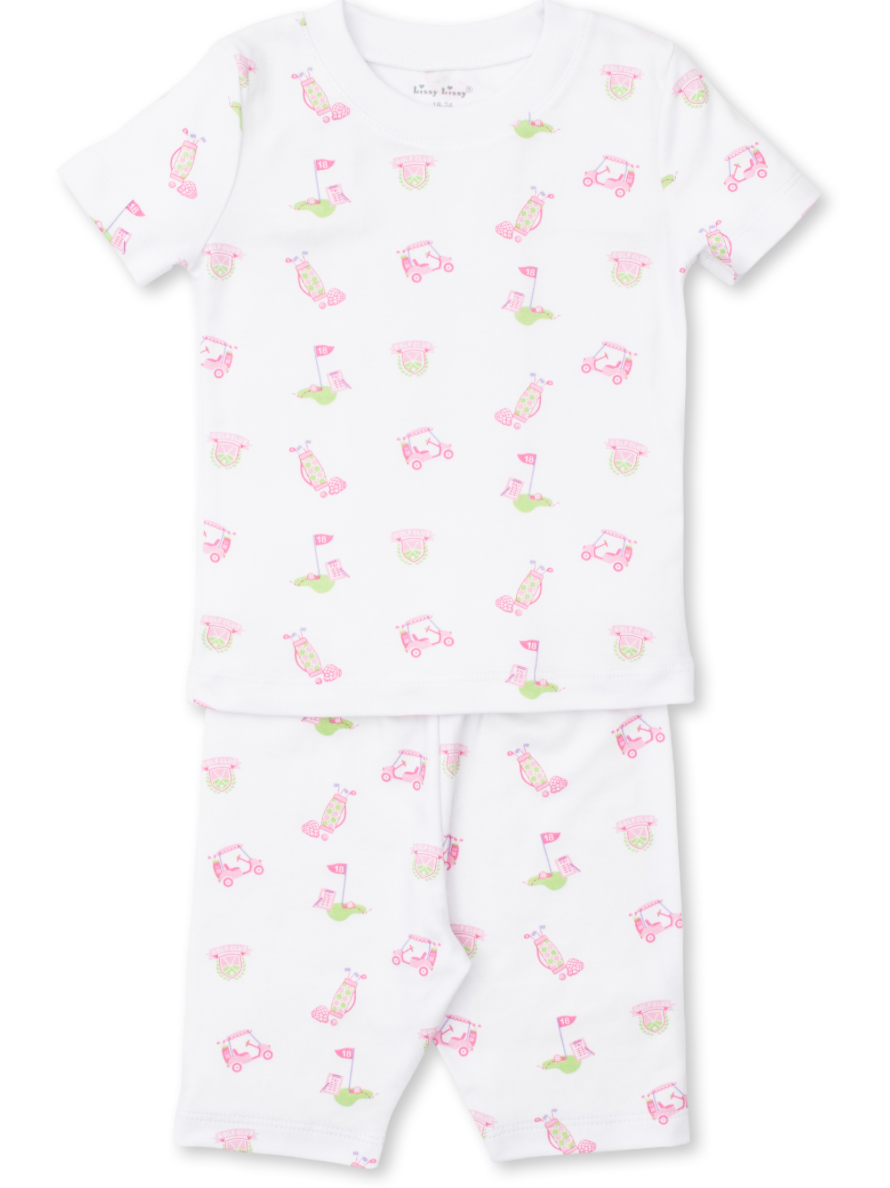 18 Holes Pink Short Pj set