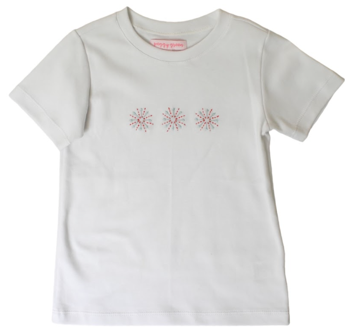 Embroidered Tee Fireworks