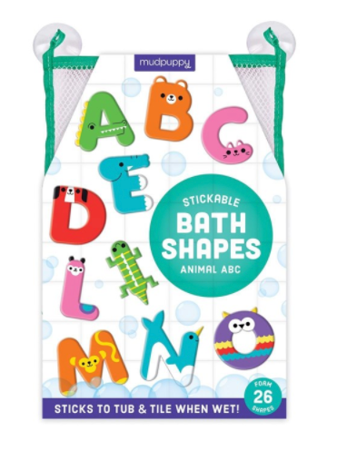 Bath Shapes Animal ABC Stickable Foam