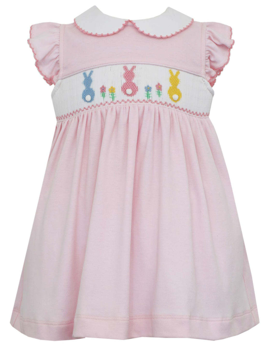 GIRL'S DRESS Short Sleeve Bunny 422D Knit