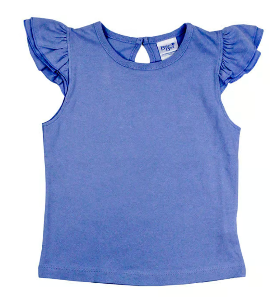 Ruffled Sleeve Tee