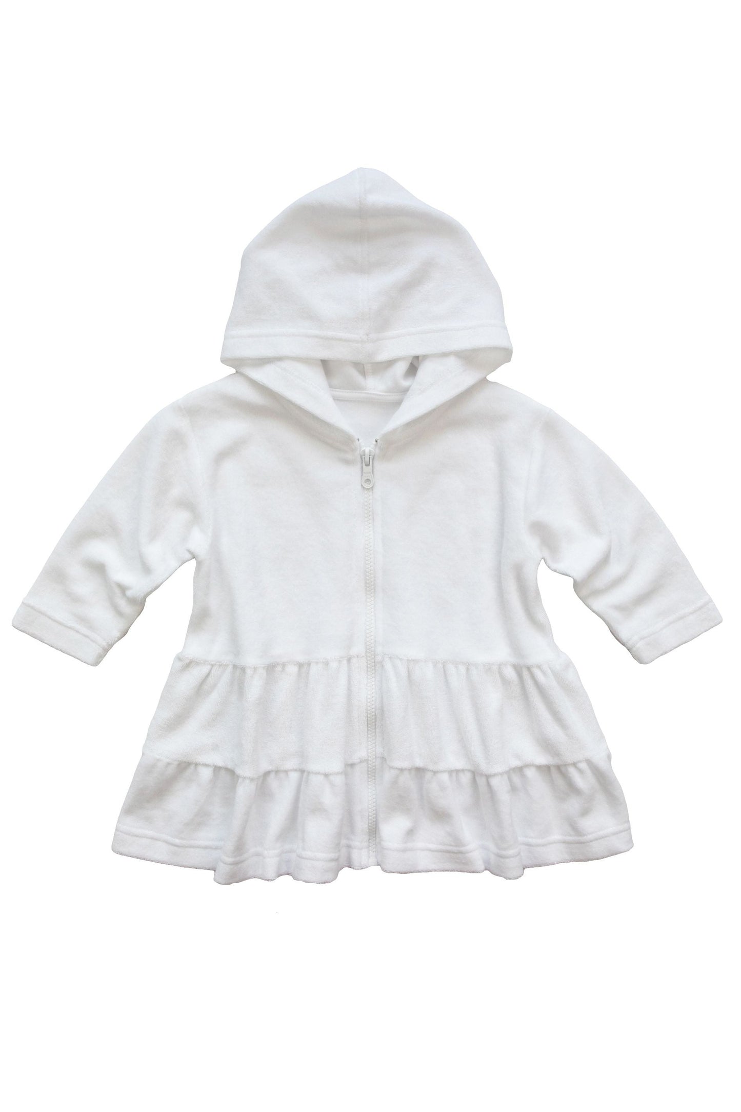 Hooded Coverup With Tiers