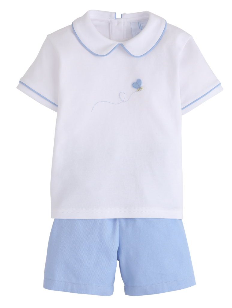 Applique Peter Pan Short Set - Bee