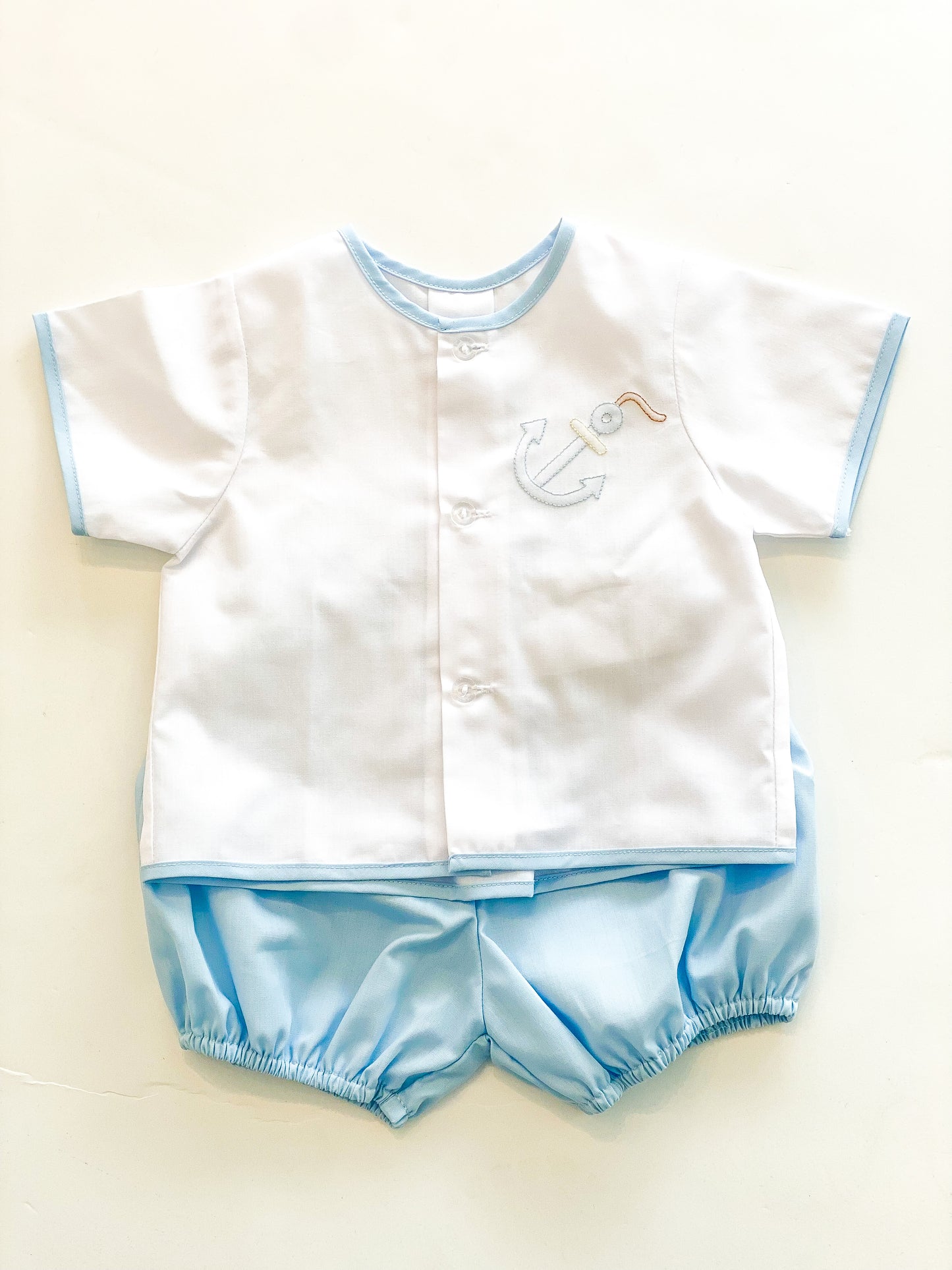 Blue Big Anchor 2 pc Boy