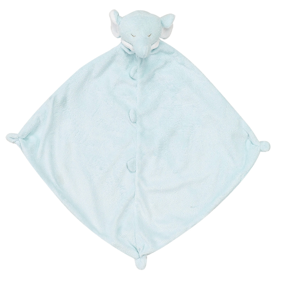 Lovie Blankie - 13 X 13 - Blue Elephant
