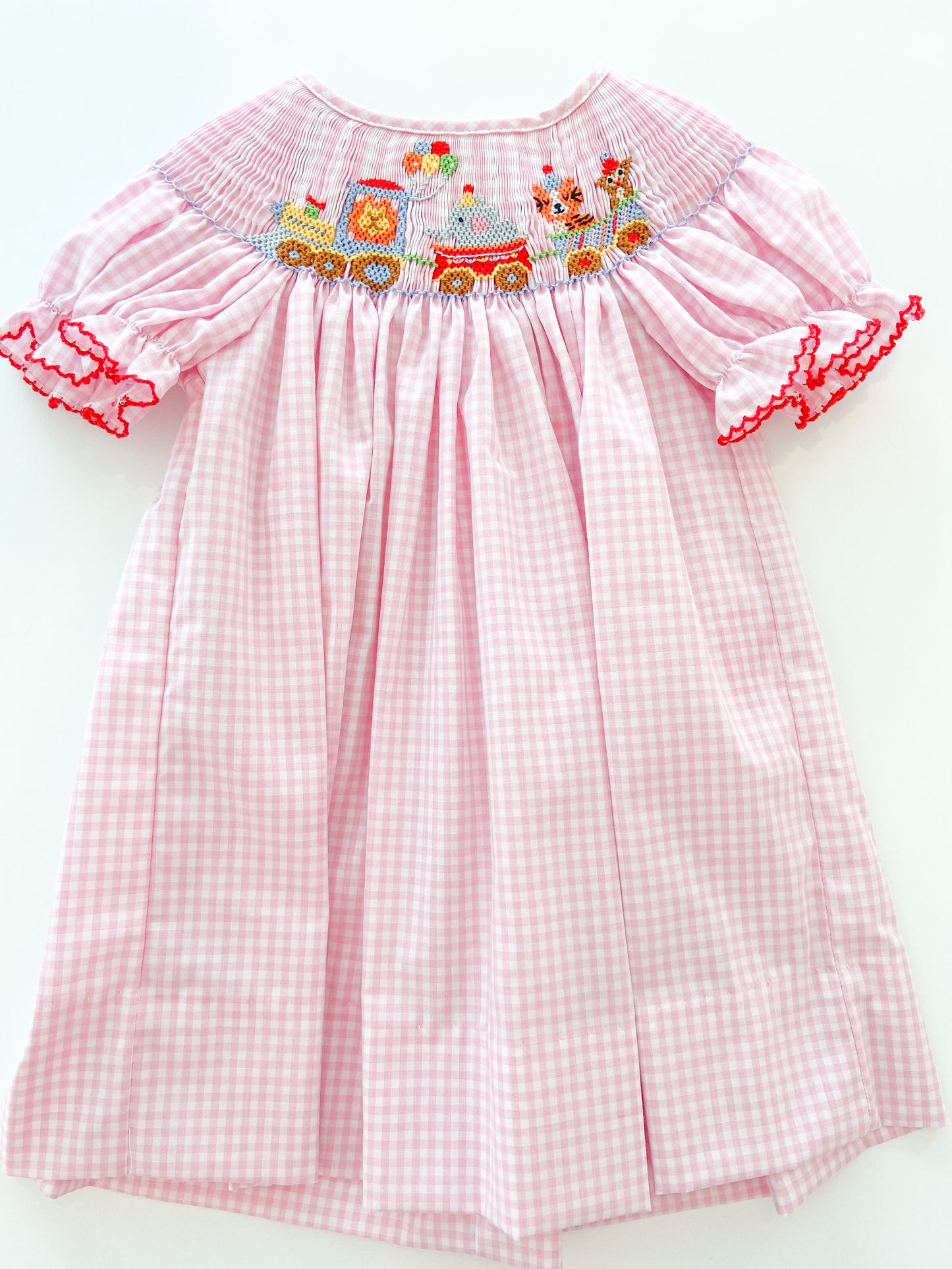 Birthday Parade Pink Check Bishop