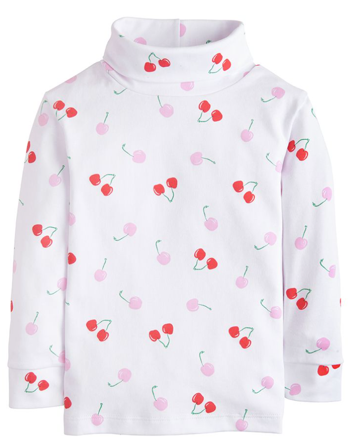 Cherry Printed Turtleneck