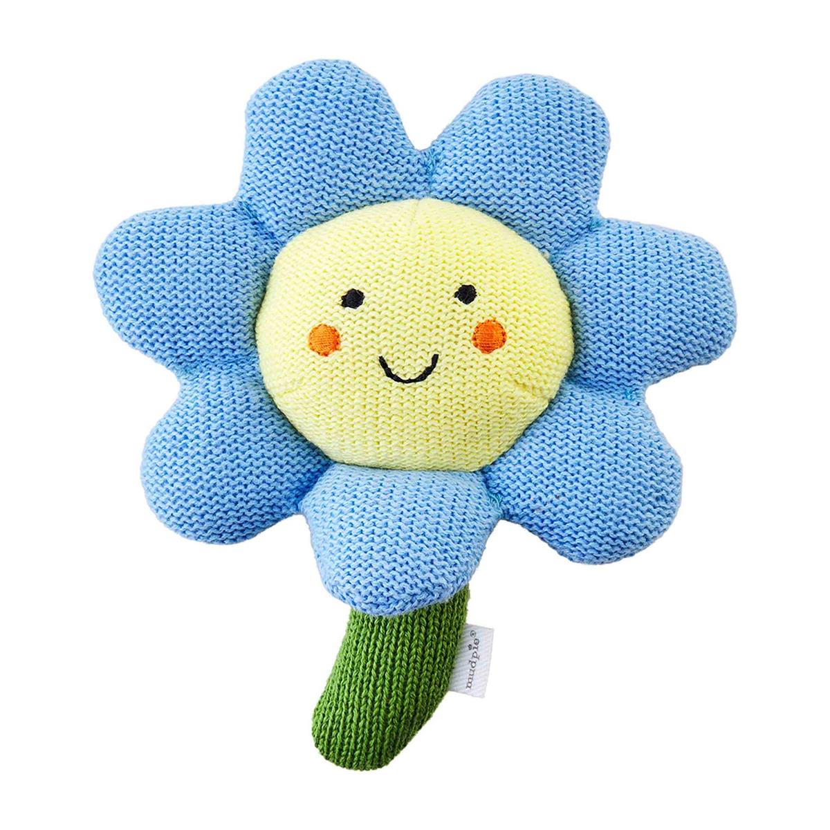 FLOWER RATTLE blue