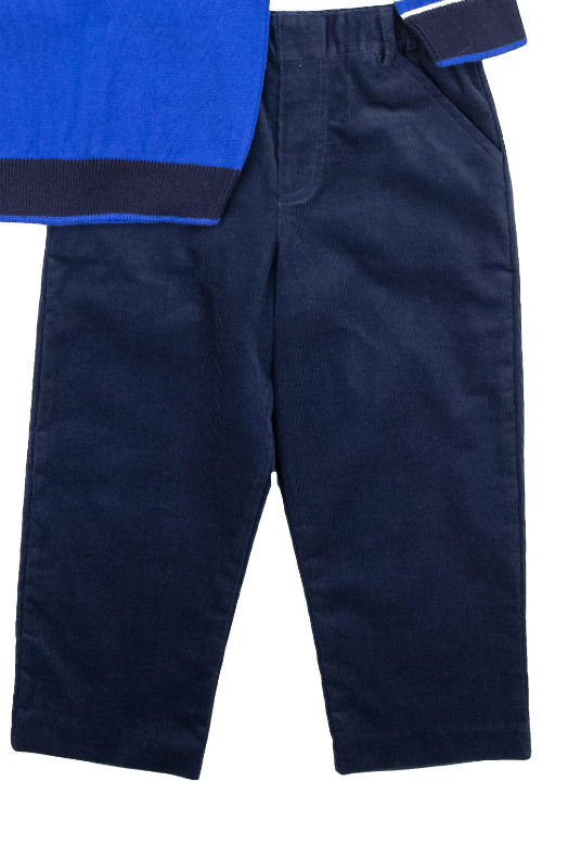 Corduroy Fake Fly Pants 36717